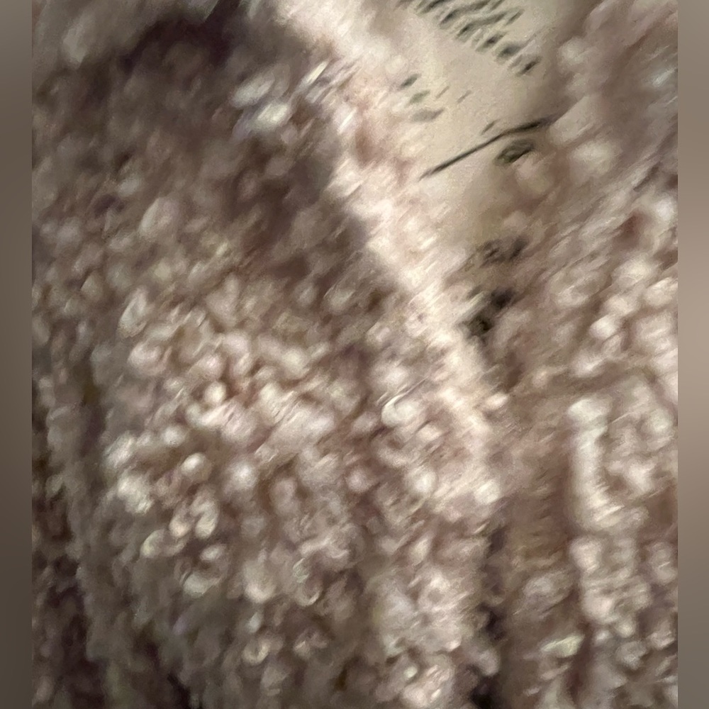 Max Studio Pale Pink Champagne Faux Fur Teddy  Jacket - Picture 6 of 16